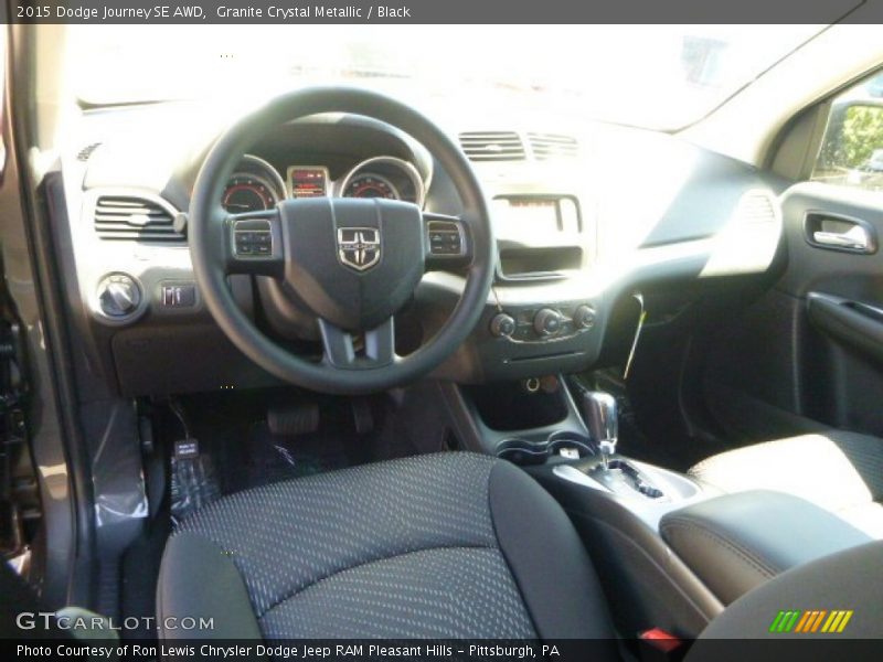 Granite Crystal Metallic / Black 2015 Dodge Journey SE AWD