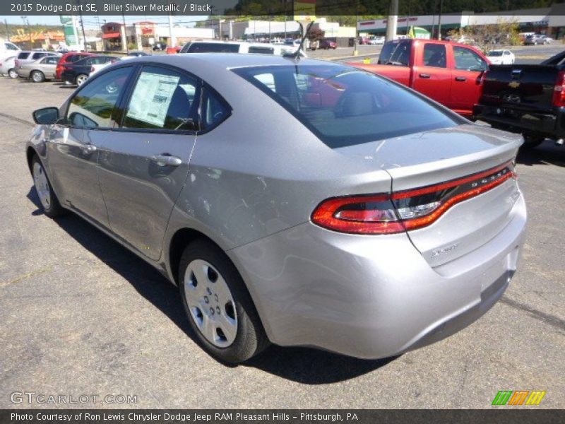Billet Silver Metallic / Black 2015 Dodge Dart SE