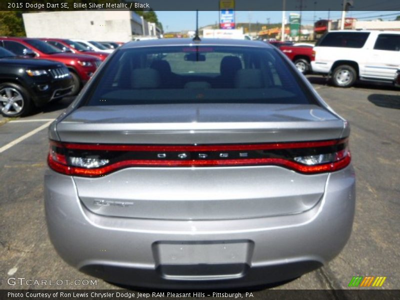 Billet Silver Metallic / Black 2015 Dodge Dart SE