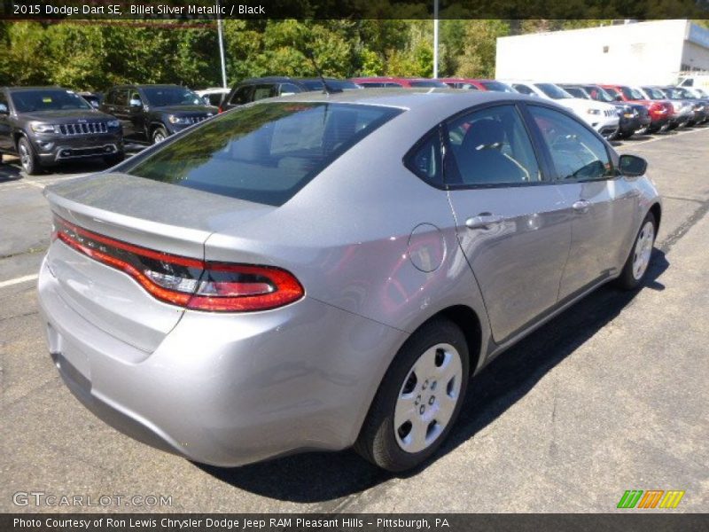 Billet Silver Metallic / Black 2015 Dodge Dart SE
