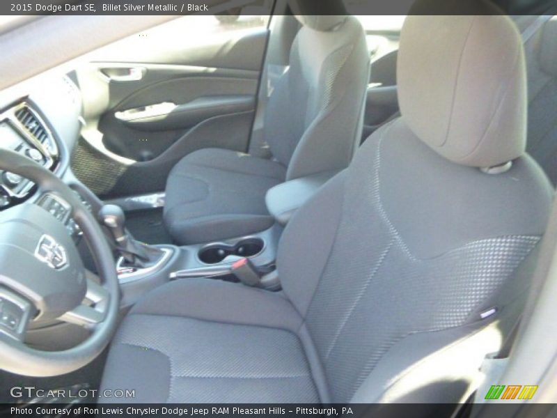 Billet Silver Metallic / Black 2015 Dodge Dart SE