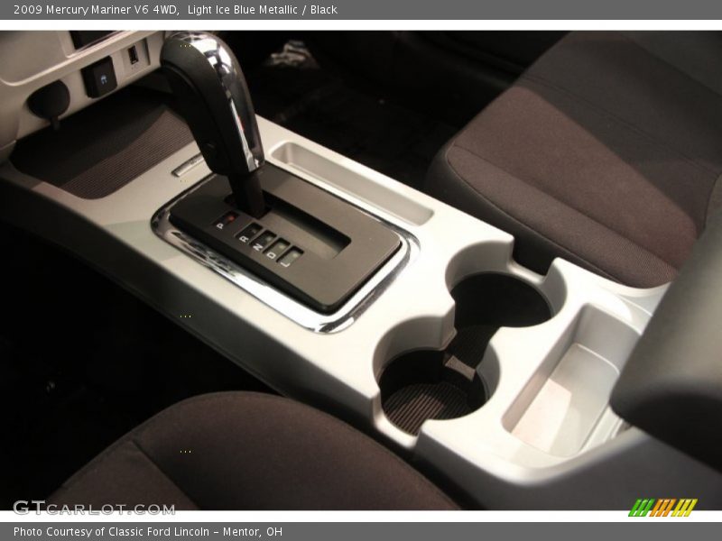 Light Ice Blue Metallic / Black 2009 Mercury Mariner V6 4WD
