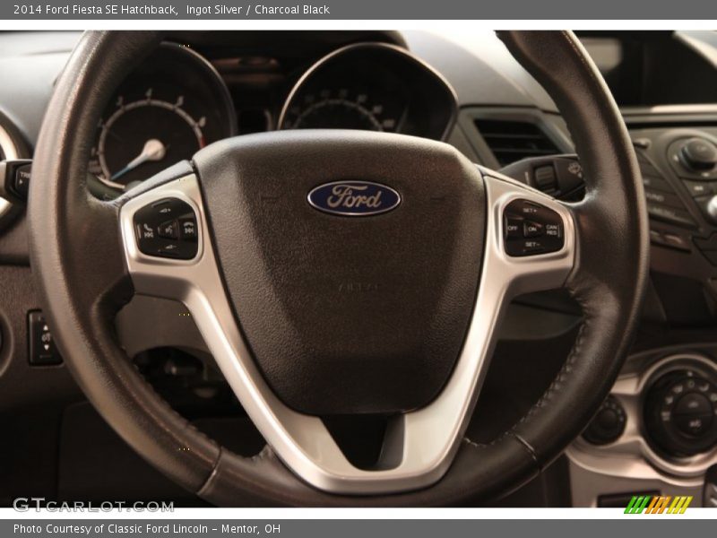 Ingot Silver / Charcoal Black 2014 Ford Fiesta SE Hatchback