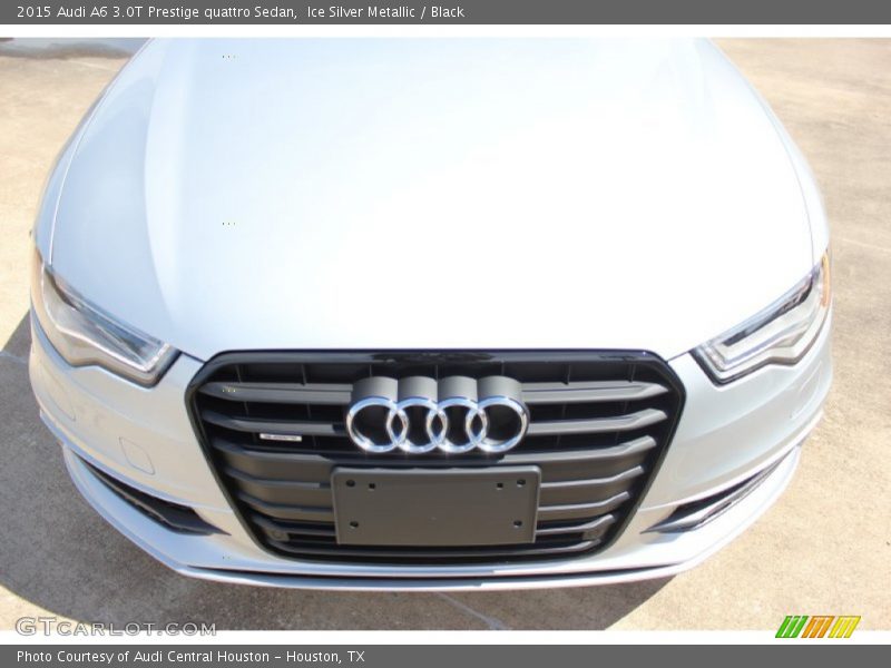 Ice Silver Metallic / Black 2015 Audi A6 3.0T Prestige quattro Sedan