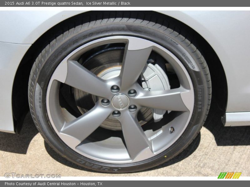 Ice Silver Metallic / Black 2015 Audi A6 3.0T Prestige quattro Sedan
