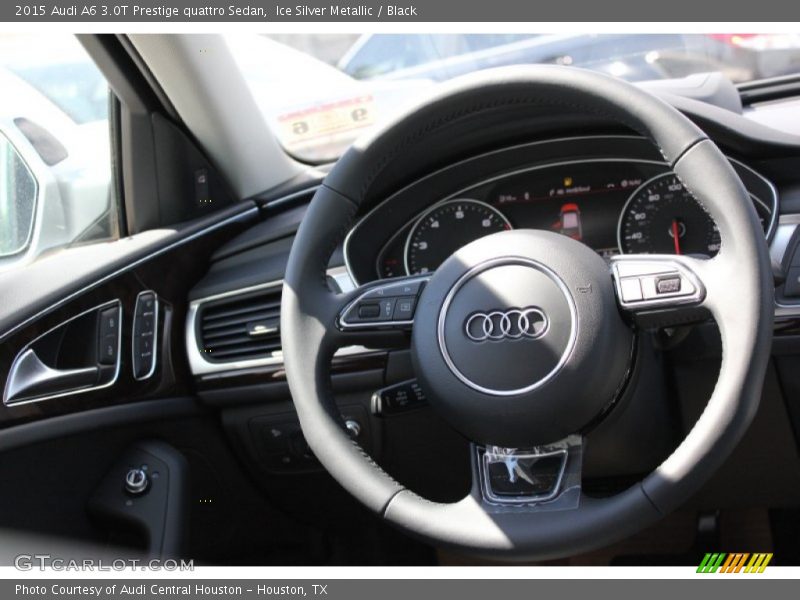 Ice Silver Metallic / Black 2015 Audi A6 3.0T Prestige quattro Sedan