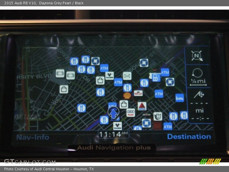 Daytona Grey Pearl / Black 2015 Audi R8 V10