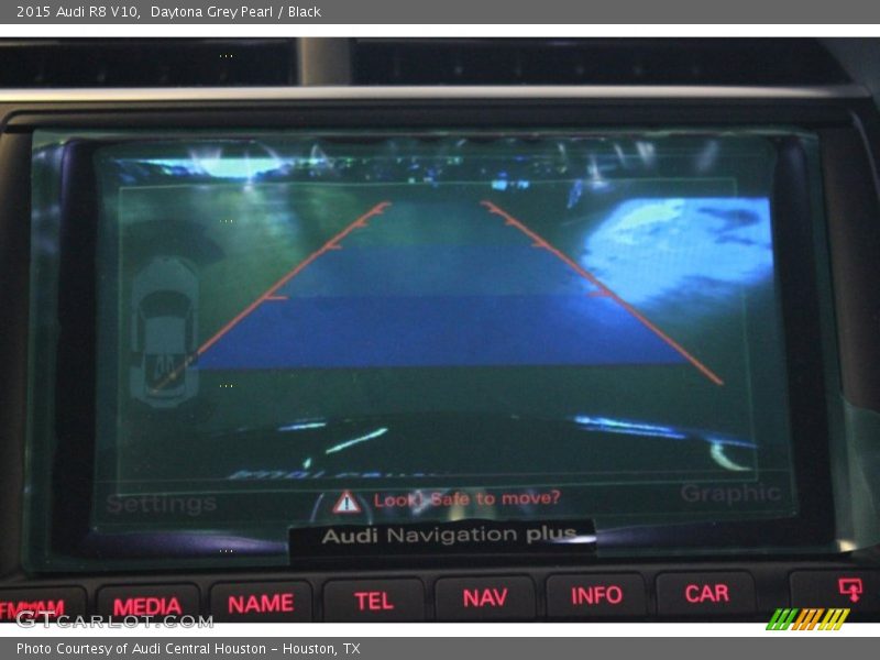 Daytona Grey Pearl / Black 2015 Audi R8 V10