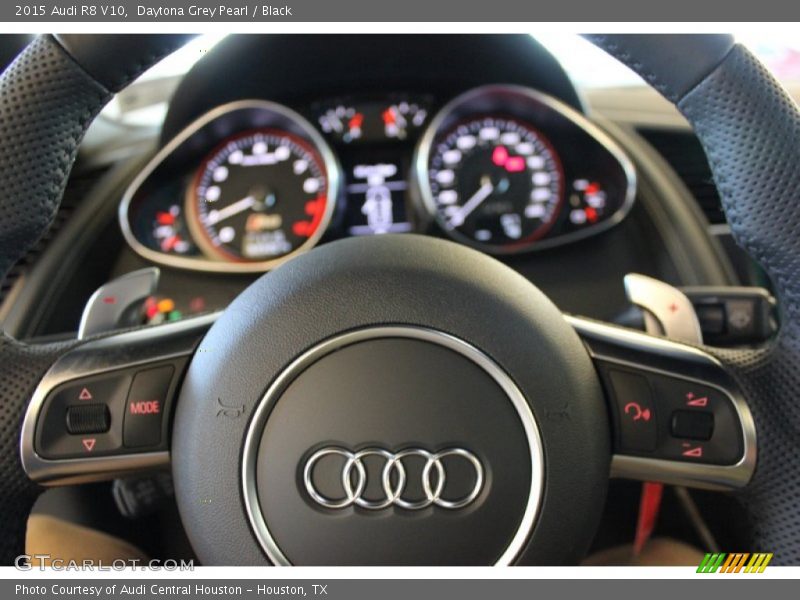 Daytona Grey Pearl / Black 2015 Audi R8 V10