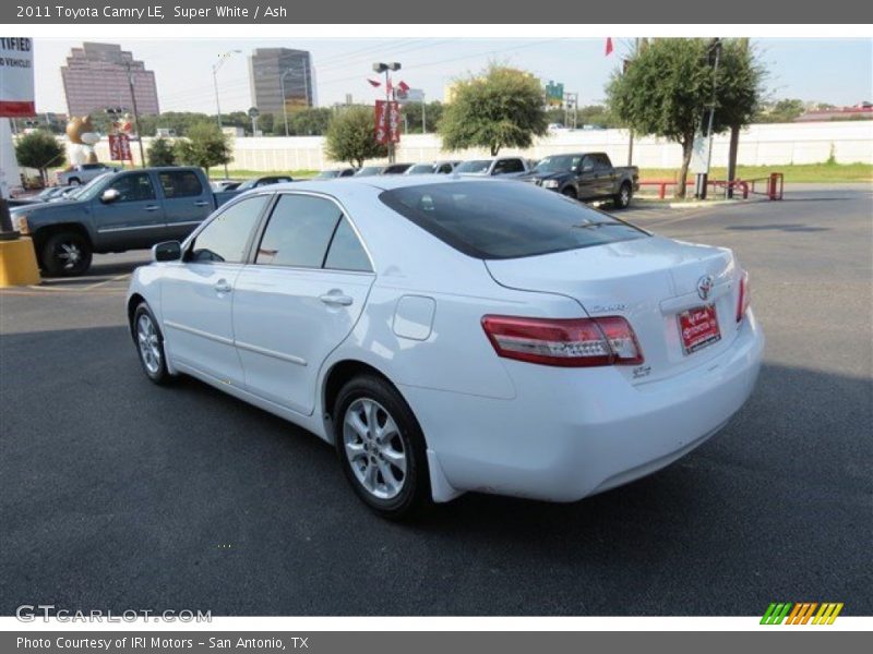 Super White / Ash 2011 Toyota Camry LE