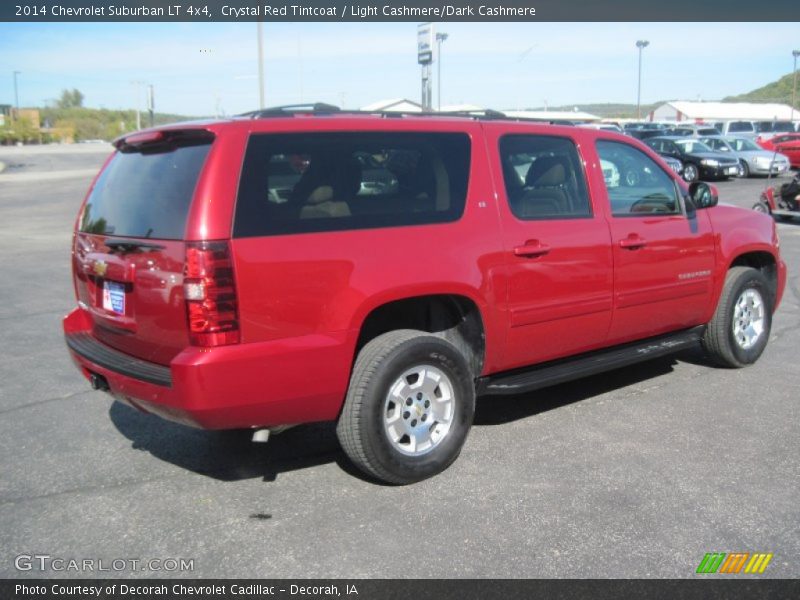 Crystal Red Tintcoat / Light Cashmere/Dark Cashmere 2014 Chevrolet Suburban LT 4x4