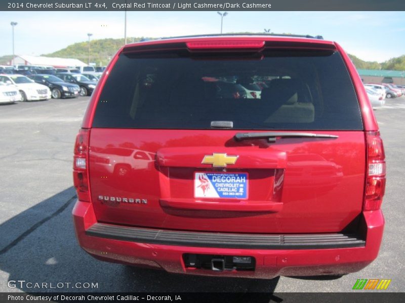 Crystal Red Tintcoat / Light Cashmere/Dark Cashmere 2014 Chevrolet Suburban LT 4x4