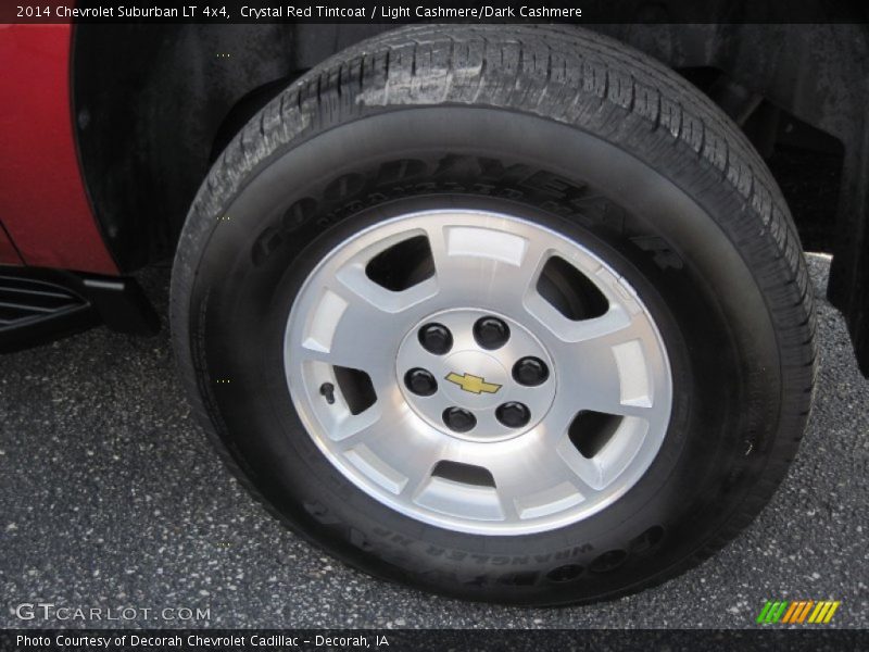 Crystal Red Tintcoat / Light Cashmere/Dark Cashmere 2014 Chevrolet Suburban LT 4x4