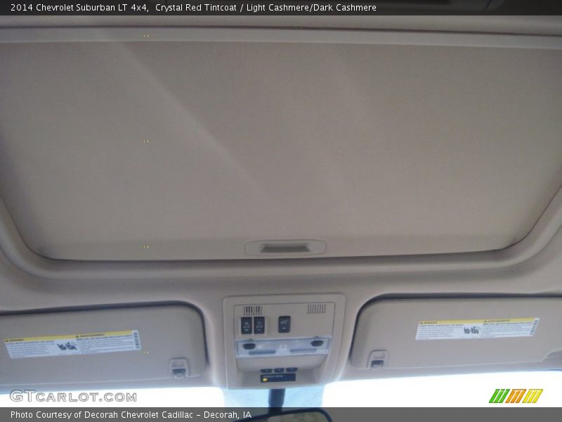 Crystal Red Tintcoat / Light Cashmere/Dark Cashmere 2014 Chevrolet Suburban LT 4x4