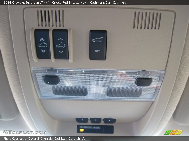 Crystal Red Tintcoat / Light Cashmere/Dark Cashmere 2014 Chevrolet Suburban LT 4x4