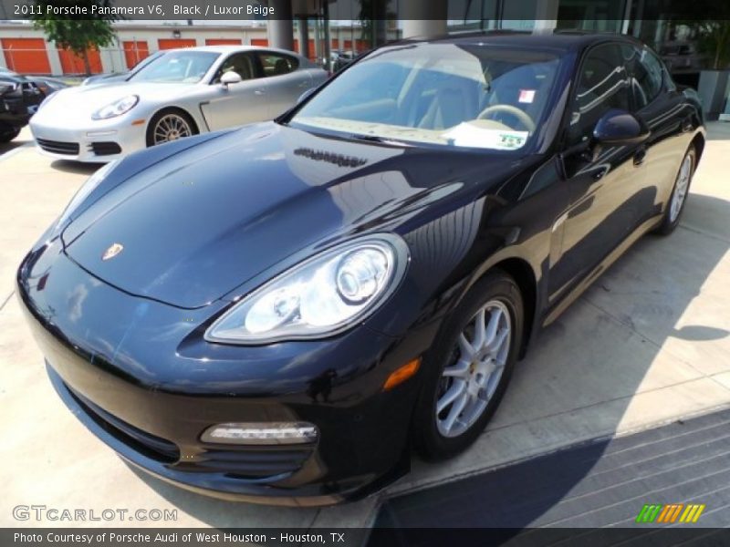 Black / Luxor Beige 2011 Porsche Panamera V6
