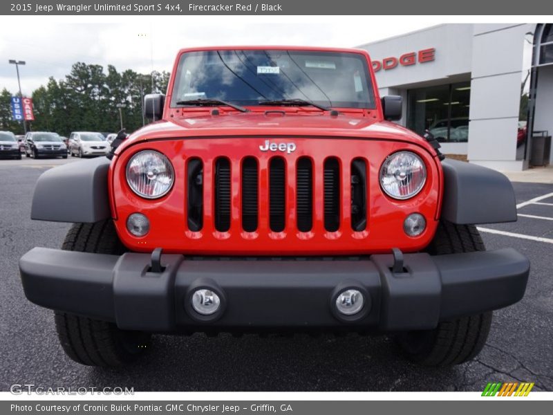 Firecracker Red / Black 2015 Jeep Wrangler Unlimited Sport S 4x4