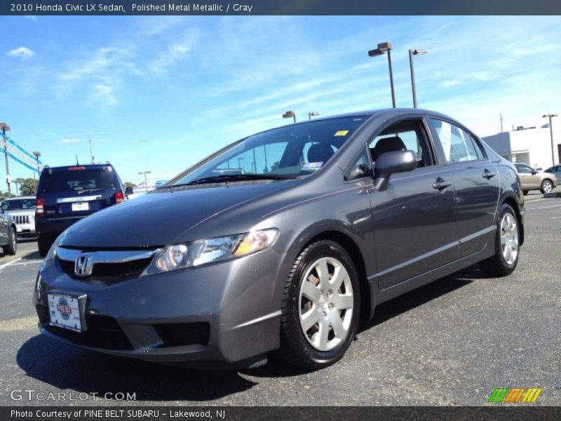 Polished Metal Metallic / Gray 2010 Honda Civic LX Sedan