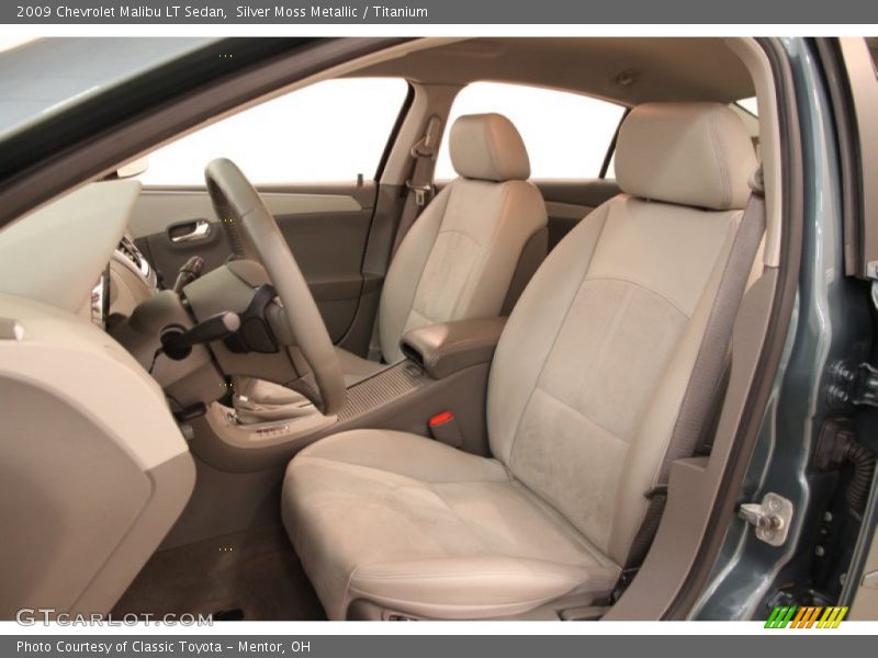 Silver Moss Metallic / Titanium 2009 Chevrolet Malibu LT Sedan