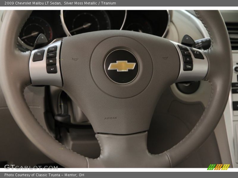 Silver Moss Metallic / Titanium 2009 Chevrolet Malibu LT Sedan