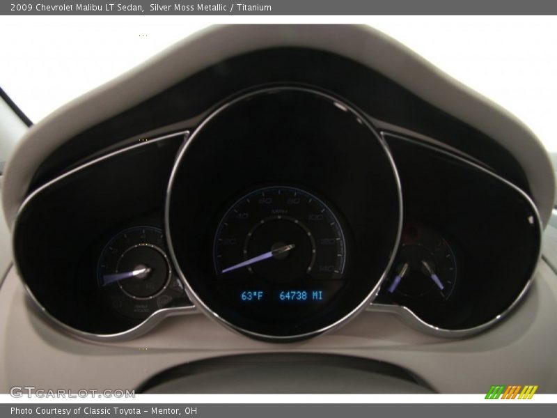 Silver Moss Metallic / Titanium 2009 Chevrolet Malibu LT Sedan