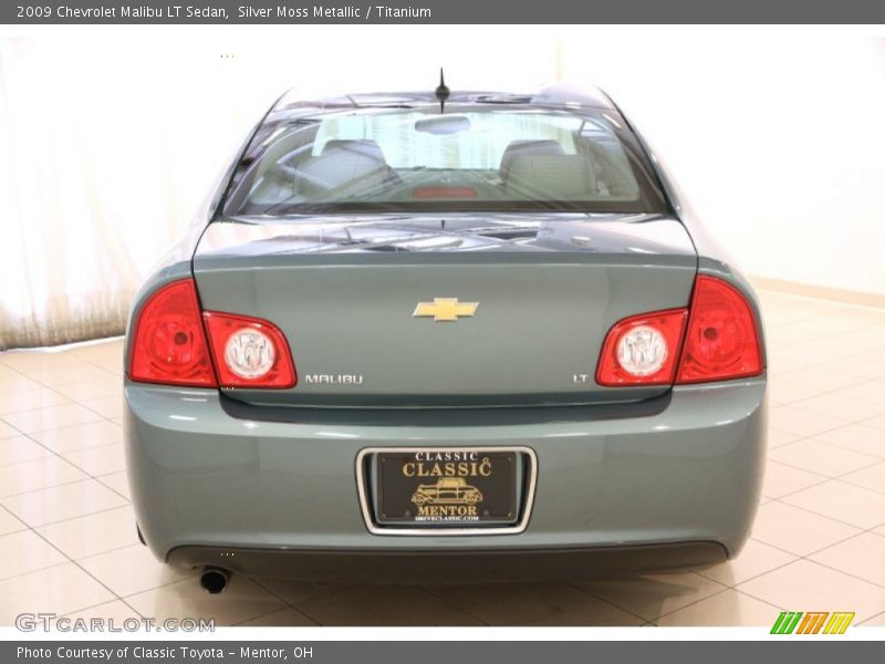 Silver Moss Metallic / Titanium 2009 Chevrolet Malibu LT Sedan