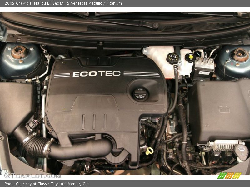 Silver Moss Metallic / Titanium 2009 Chevrolet Malibu LT Sedan