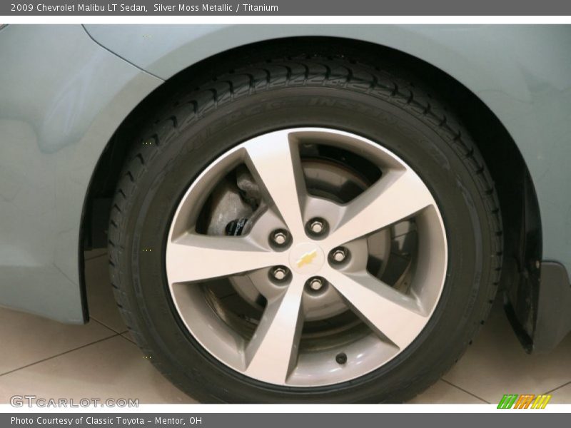 Silver Moss Metallic / Titanium 2009 Chevrolet Malibu LT Sedan