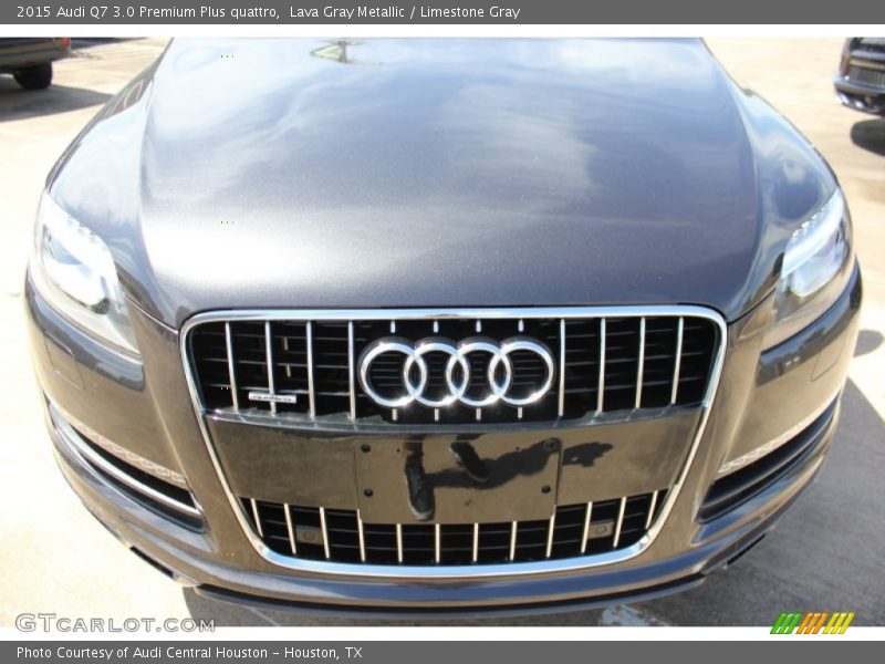 Lava Gray Metallic / Limestone Gray 2015 Audi Q7 3.0 Premium Plus quattro