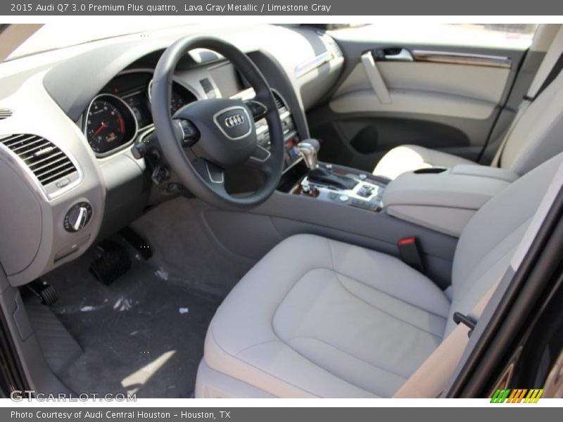 Lava Gray Metallic / Limestone Gray 2015 Audi Q7 3.0 Premium Plus quattro