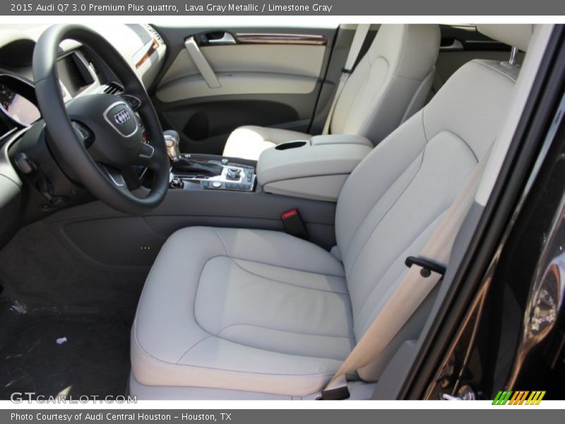 Lava Gray Metallic / Limestone Gray 2015 Audi Q7 3.0 Premium Plus quattro