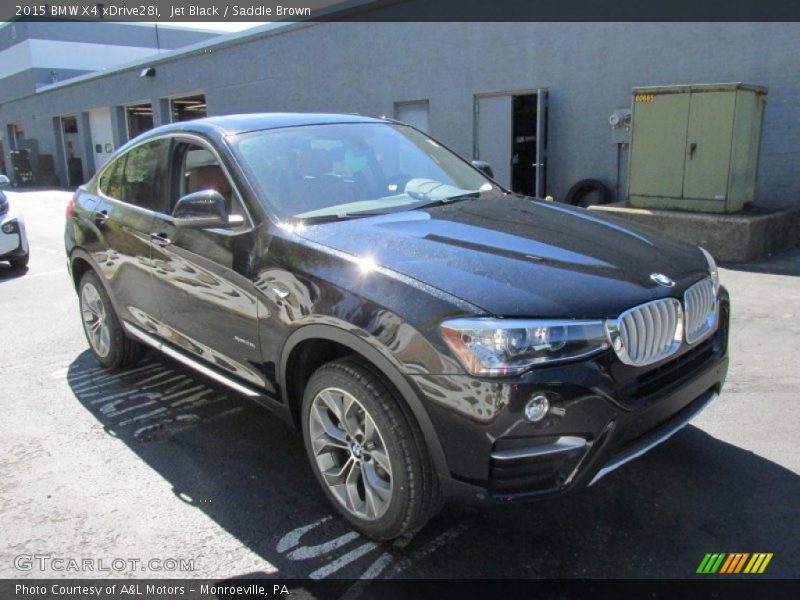 Jet Black / Saddle Brown 2015 BMW X4 xDrive28i