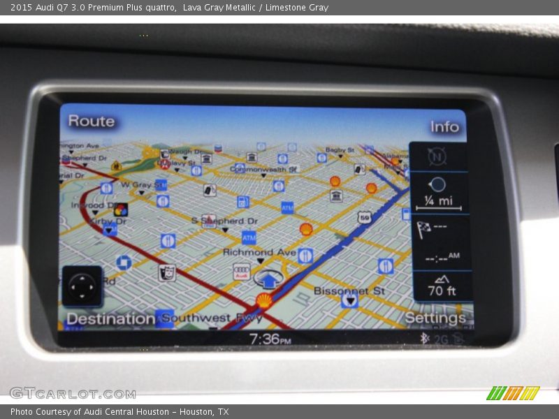Lava Gray Metallic / Limestone Gray 2015 Audi Q7 3.0 Premium Plus quattro