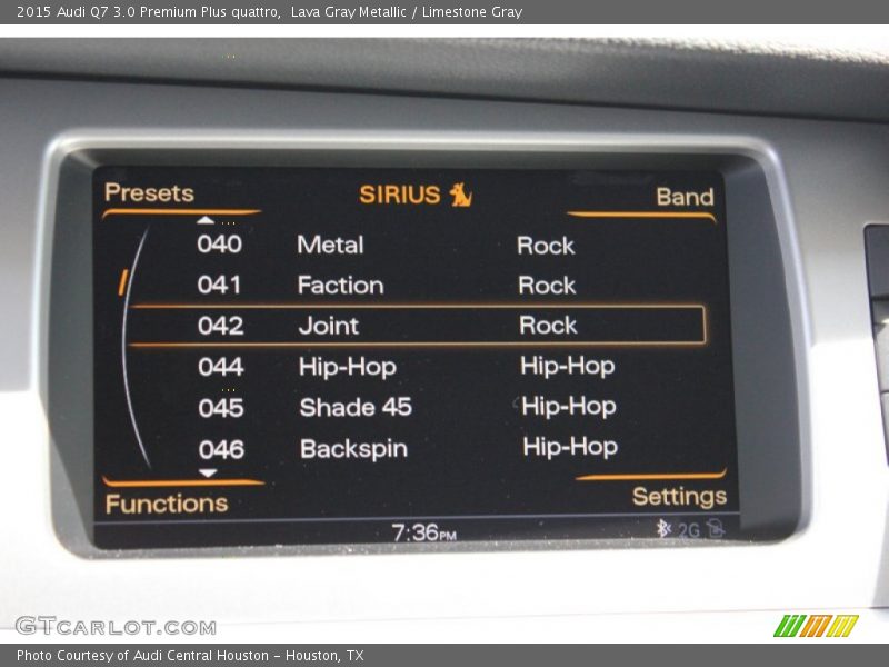 Lava Gray Metallic / Limestone Gray 2015 Audi Q7 3.0 Premium Plus quattro