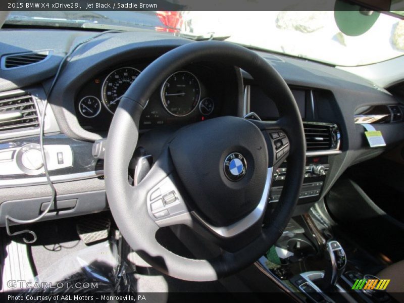 Jet Black / Saddle Brown 2015 BMW X4 xDrive28i