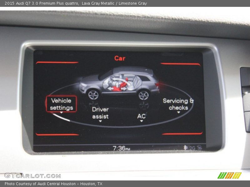 Lava Gray Metallic / Limestone Gray 2015 Audi Q7 3.0 Premium Plus quattro