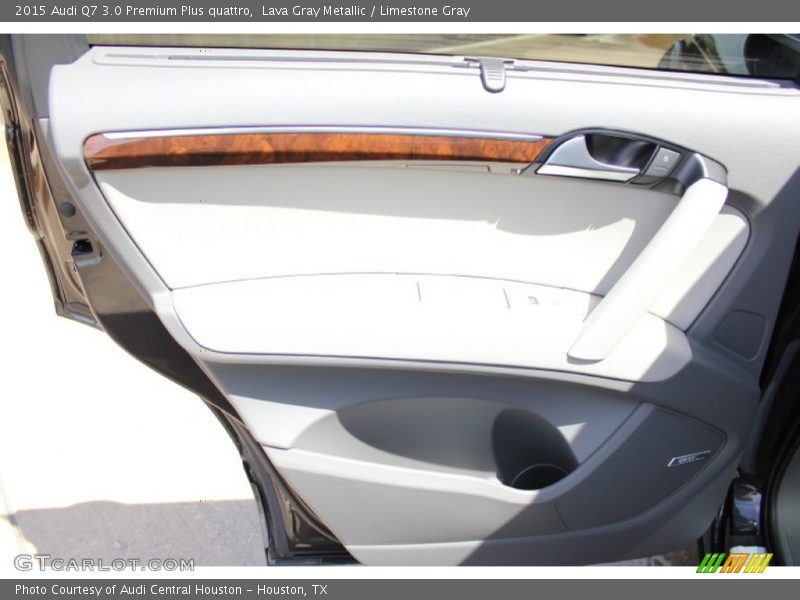 Lava Gray Metallic / Limestone Gray 2015 Audi Q7 3.0 Premium Plus quattro