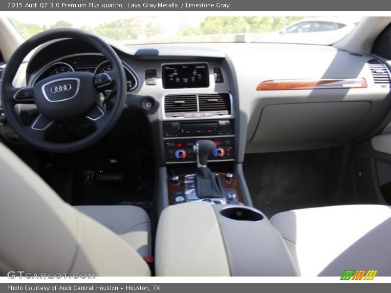 Lava Gray Metallic / Limestone Gray 2015 Audi Q7 3.0 Premium Plus quattro