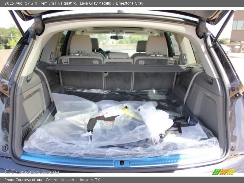 Lava Gray Metallic / Limestone Gray 2015 Audi Q7 3.0 Premium Plus quattro