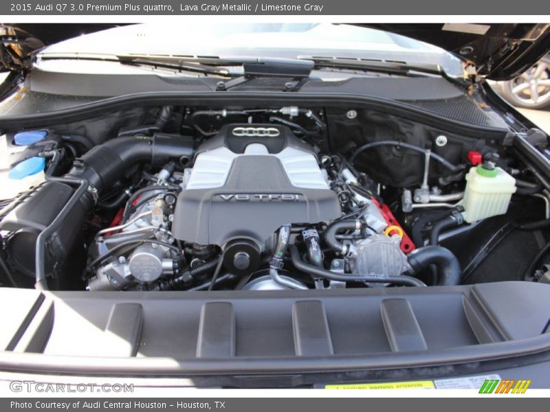Lava Gray Metallic / Limestone Gray 2015 Audi Q7 3.0 Premium Plus quattro