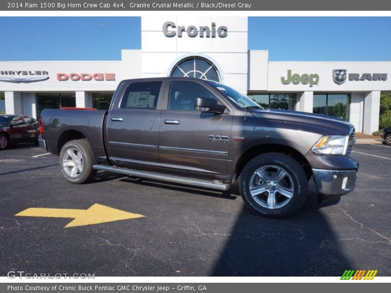 Granite Crystal Metallic / Black/Diesel Gray 2014 Ram 1500 Big Horn Crew Cab 4x4