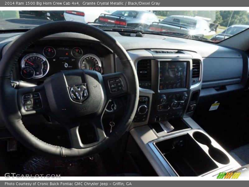 Granite Crystal Metallic / Black/Diesel Gray 2014 Ram 1500 Big Horn Crew Cab 4x4