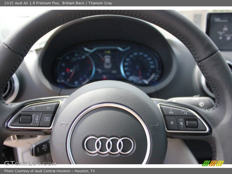 Brilliant Black / Titanium Gray 2015 Audi A3 1.8 Premium Plus