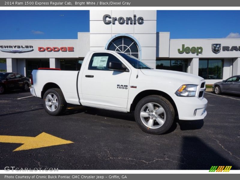 Bright White / Black/Diesel Gray 2014 Ram 1500 Express Regular Cab