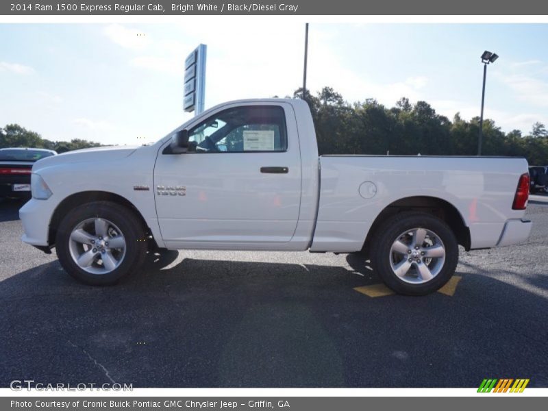 Bright White / Black/Diesel Gray 2014 Ram 1500 Express Regular Cab