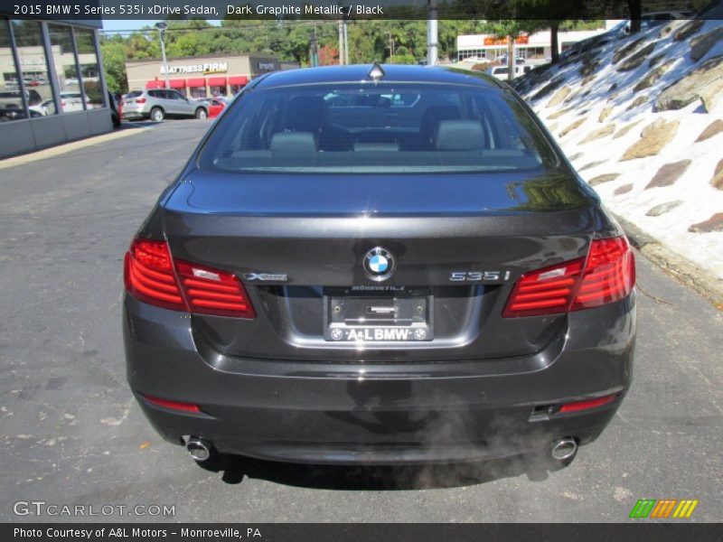 Dark Graphite Metallic / Black 2015 BMW 5 Series 535i xDrive Sedan