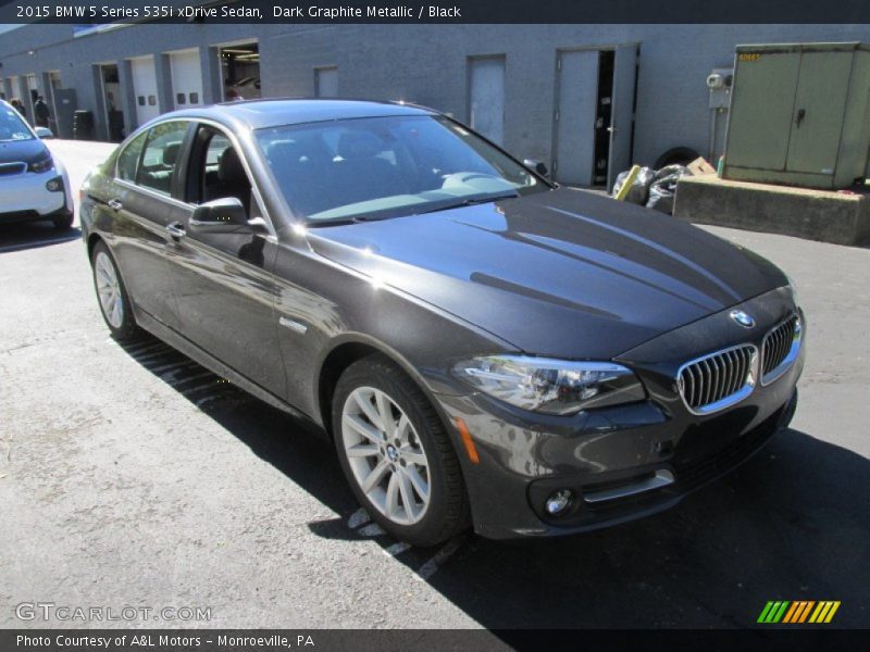 Dark Graphite Metallic / Black 2015 BMW 5 Series 535i xDrive Sedan