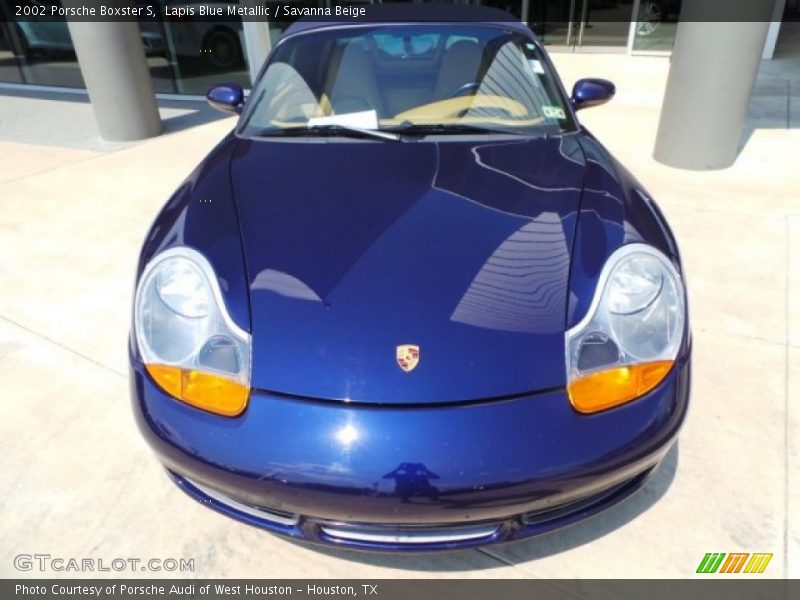 Lapis Blue Metallic / Savanna Beige 2002 Porsche Boxster S