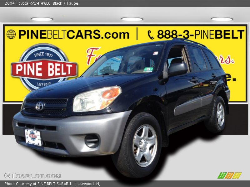Black / Taupe 2004 Toyota RAV4 4WD