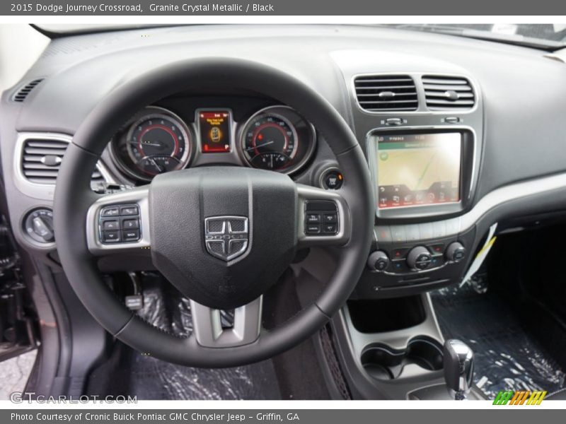 Granite Crystal Metallic / Black 2015 Dodge Journey Crossroad